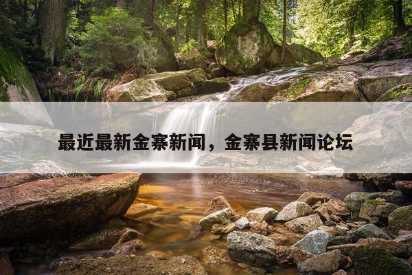 最近最新金寨新闻，金寨县新闻论坛