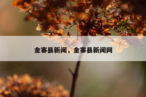金寨县新闻，金寨县新闻网