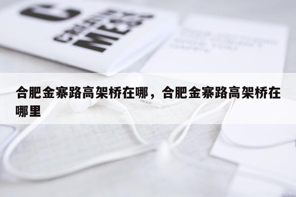 合肥金寨路高架桥在哪，合肥金寨路高架桥在哪里