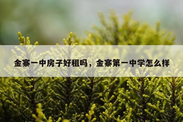 金寨一中房子好租吗，金寨第一中学怎么样