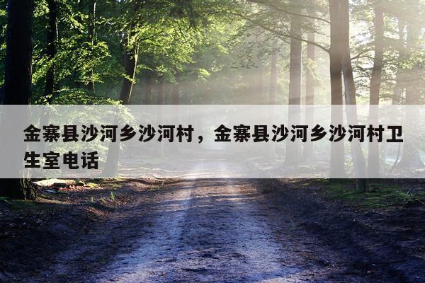 金寨县沙河乡沙河村，金寨县沙河乡沙河村卫生室电话