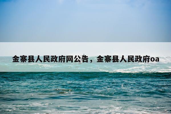 金寨县人民政府网公告，金寨县人民政府oa