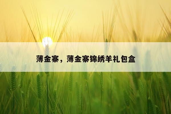 薄金寨，薄金寨锦绣羊礼包盒