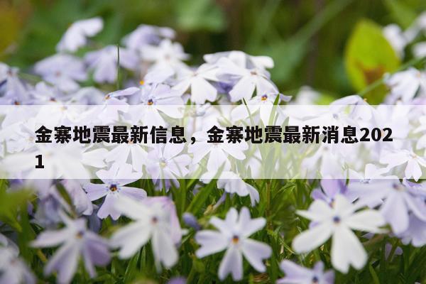 金寨地震最新信息，金寨地震最新消息2021