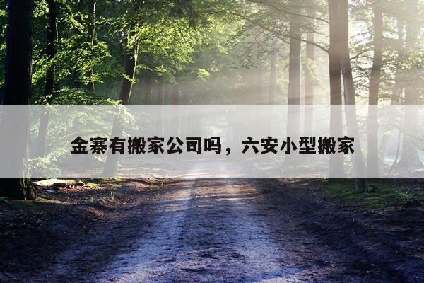 金寨有搬家公司吗，六安小型搬家