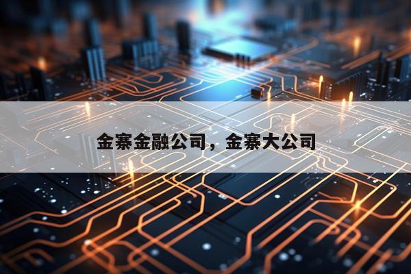 金寨金融公司，金寨大公司