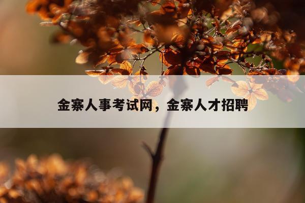 金寨人事考试网，金寨人才招聘