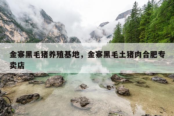 金寨黑毛猪养殖基地，金寨黑毛土猪肉合肥专卖店
