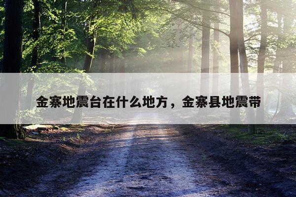 金寨地震台在什么地方，金寨县地震带