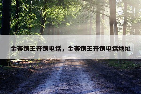 金寨锁王开锁电话，金寨锁王开锁电话地址