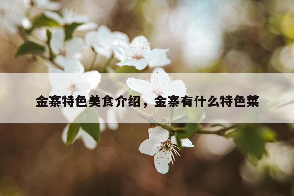 金寨特色美食介绍，金寨有什么特色菜