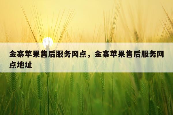 金寨苹果售后服务网点，金寨苹果售后服务网点地址