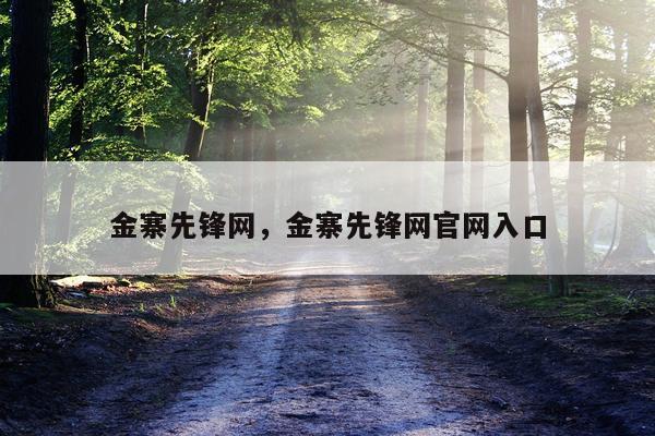 金寨先锋网，金寨先锋网官网入口